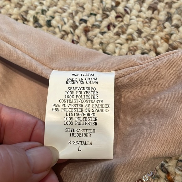 As U Wish Pale Pink Dress With Metallic Attached Skirt - Picture 8 of 10